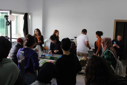 Elena SMYRNIOTIS tarafından "Mono Baskı" Workshop gerçekleştirildi